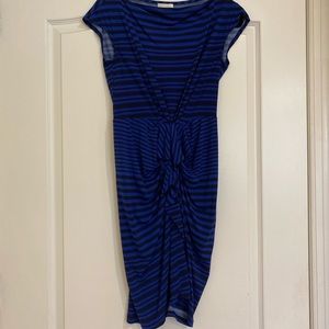 Donna Morgan stripe blue and black Dress